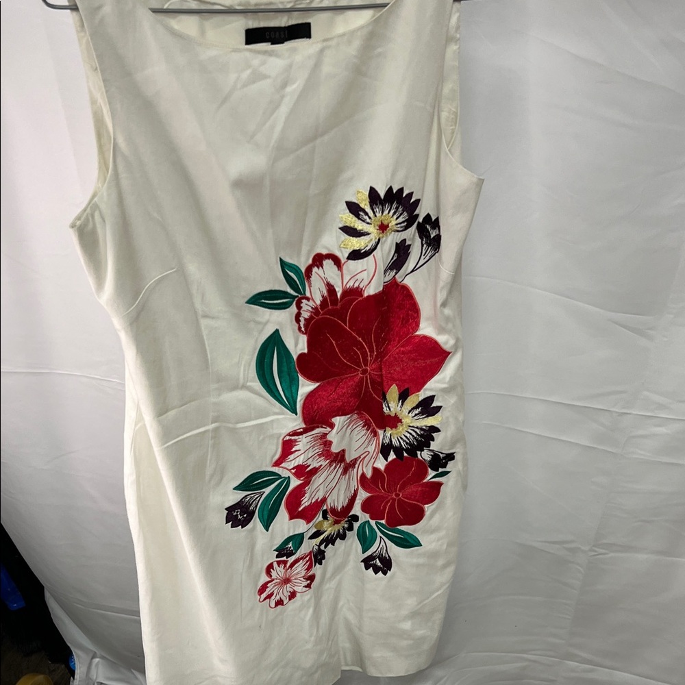 Floral Embroidered Midi Dress